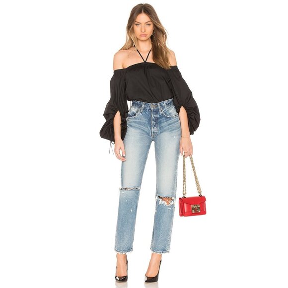 Rebecca Minkoff Tilda Blouse in Jet Black - Picture 3 of 12